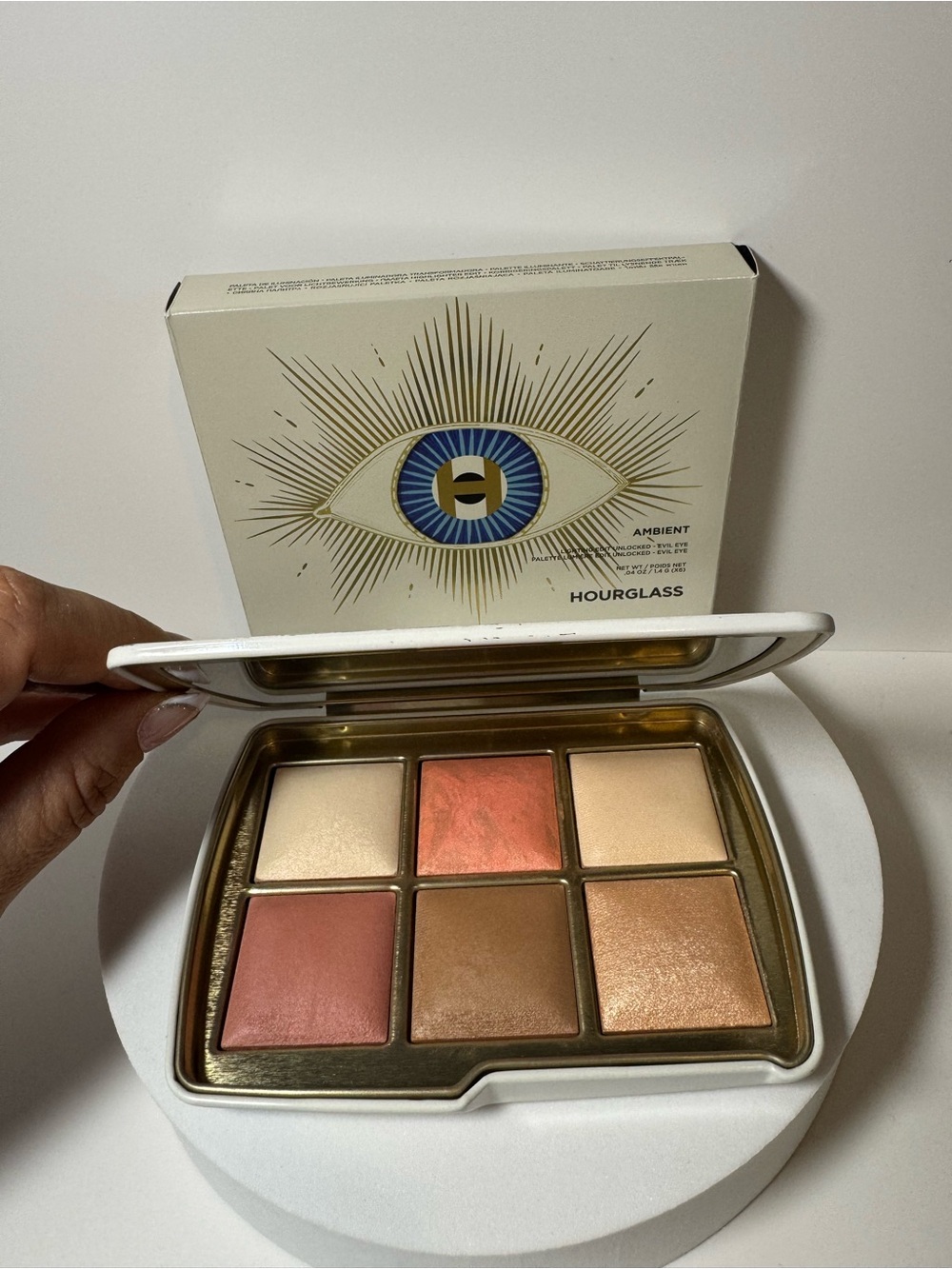 Hourglass Ambient Lighting Edit Mini Palette - Dragon 🐉 in Evil Eye 🪬 Case RARE
